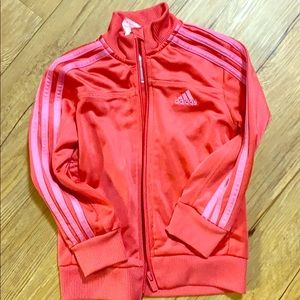 Adidas 4T pink zip up jacket